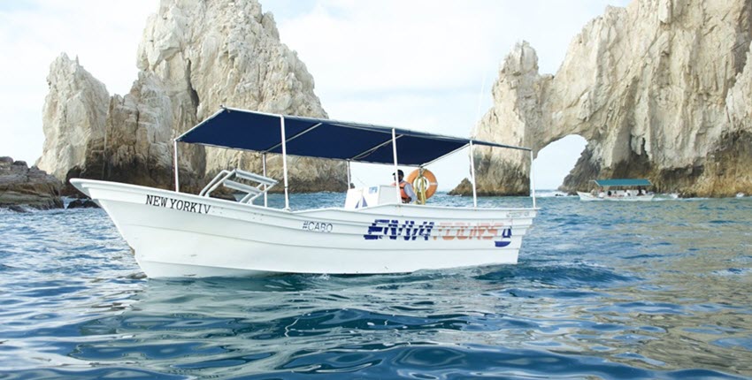 a small boat in a body of water